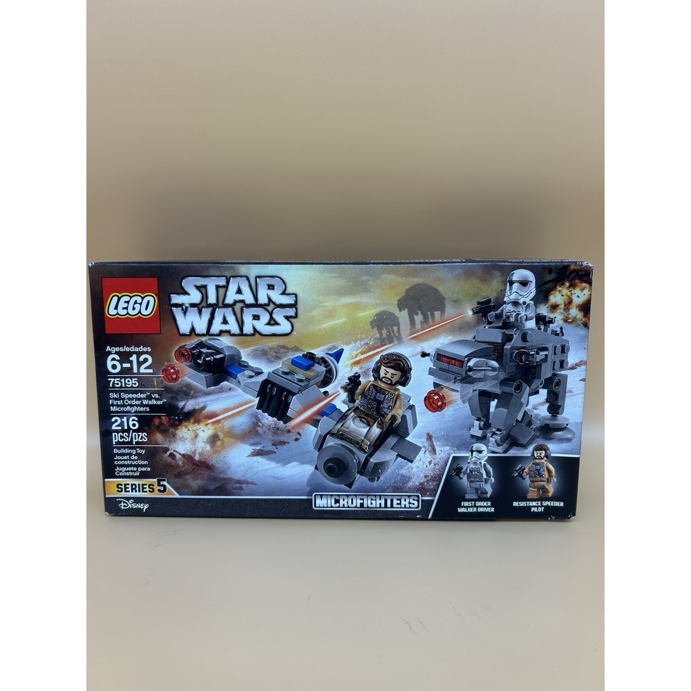 LEGO Star Wars 75195 Ski Speeder vs First Order Walker Microfighters New Sealed
